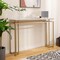 Costway 47&#x22; Faux Marble Top Console Table Modern Entryway Table with Anti-toppling Kit